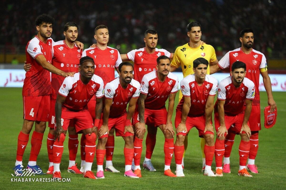 عکس تیمی پرسپولیس مقابل استقلال
