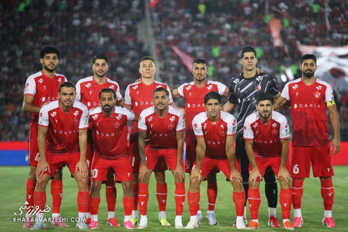 عکس تیمی پرسپولیس مقابل ذوب آهن