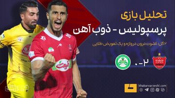 ویدیو| تحلیل بازی پرسپولیس - ذوب آهن/ نصف شوت‌ها گل شد!
