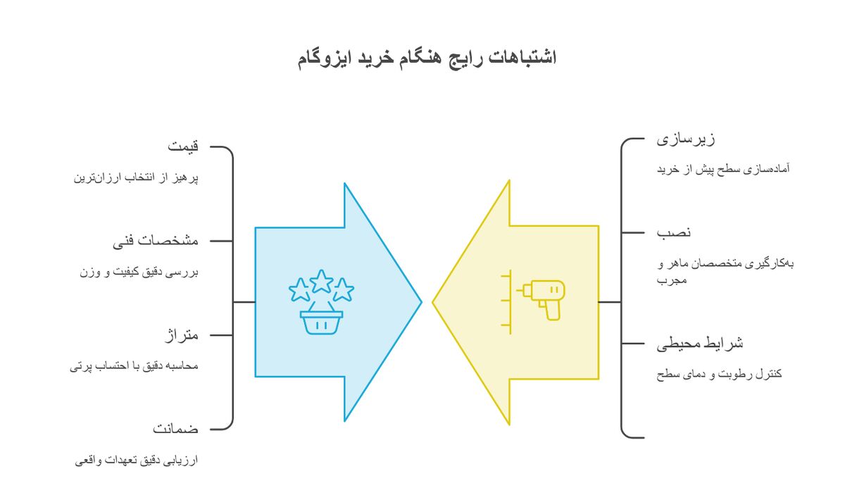 اشتباهات رایج هنگام خرید ایزوگام که هزینه عایق‌کاری را بالا می‌برد