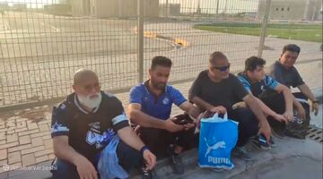 ویدیو| بلاتکلیفی هواداران استقلال در مرز عراق