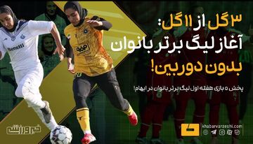 ویدیو| ۳ گل از ۱۱ گل را ببینید: آغاز لیگ برتر فوتبال زنان بدون دوربین!