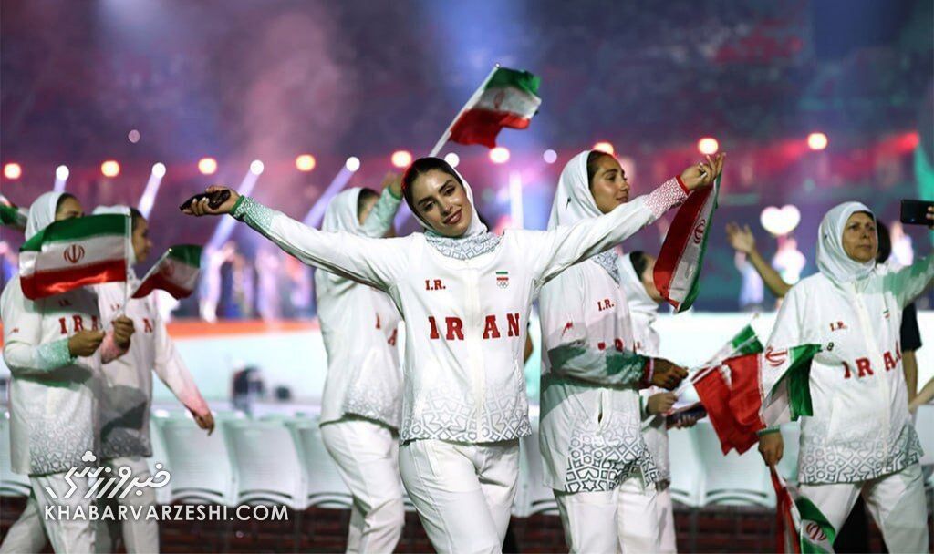 دختر ایران با ژست خاص جهانی شد/ بانوی ورزشکار در پیست رژه کانون توجه عکاسان و رسانهها +عکس
