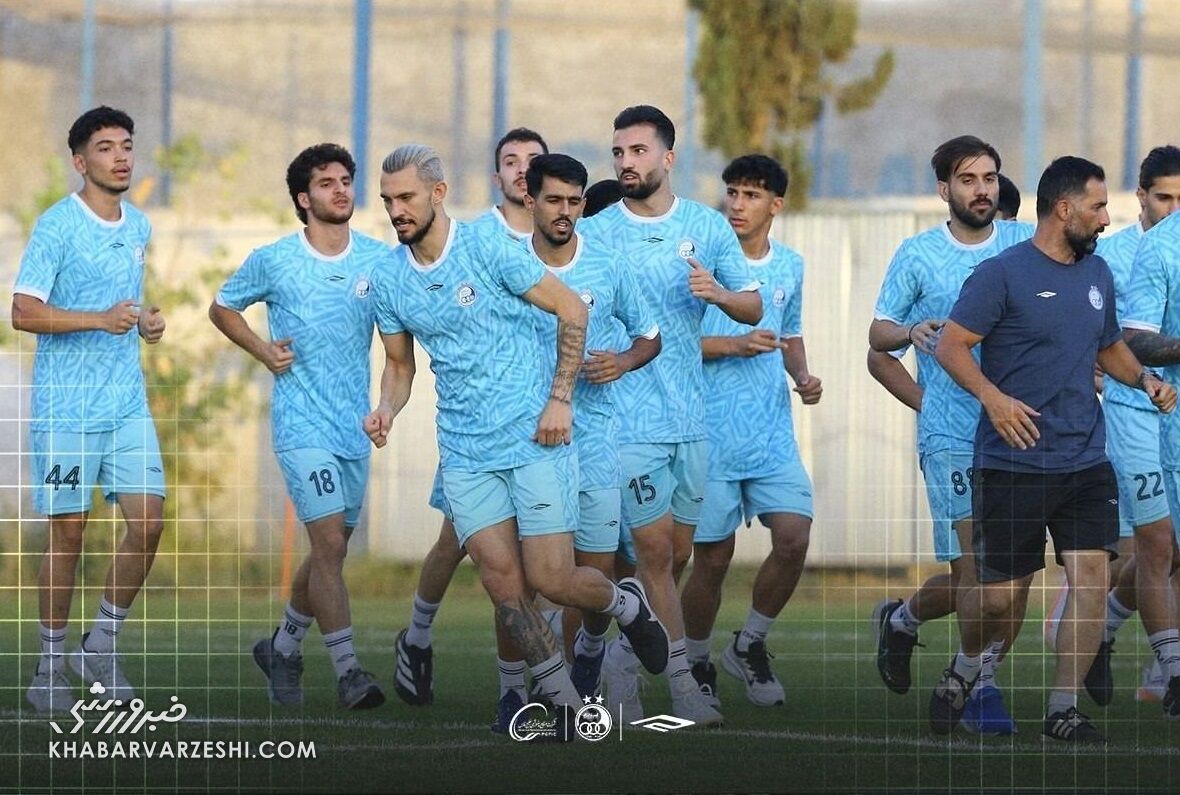 دکور مهاجم استقلال عوض شد/ بازگشت از تعطیلات با ورژن نیوفیس +عکس