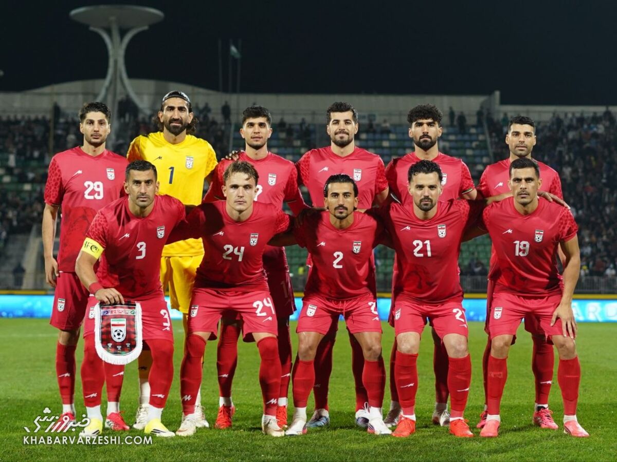 عکس تیمی ایران مقابل ازبکستان