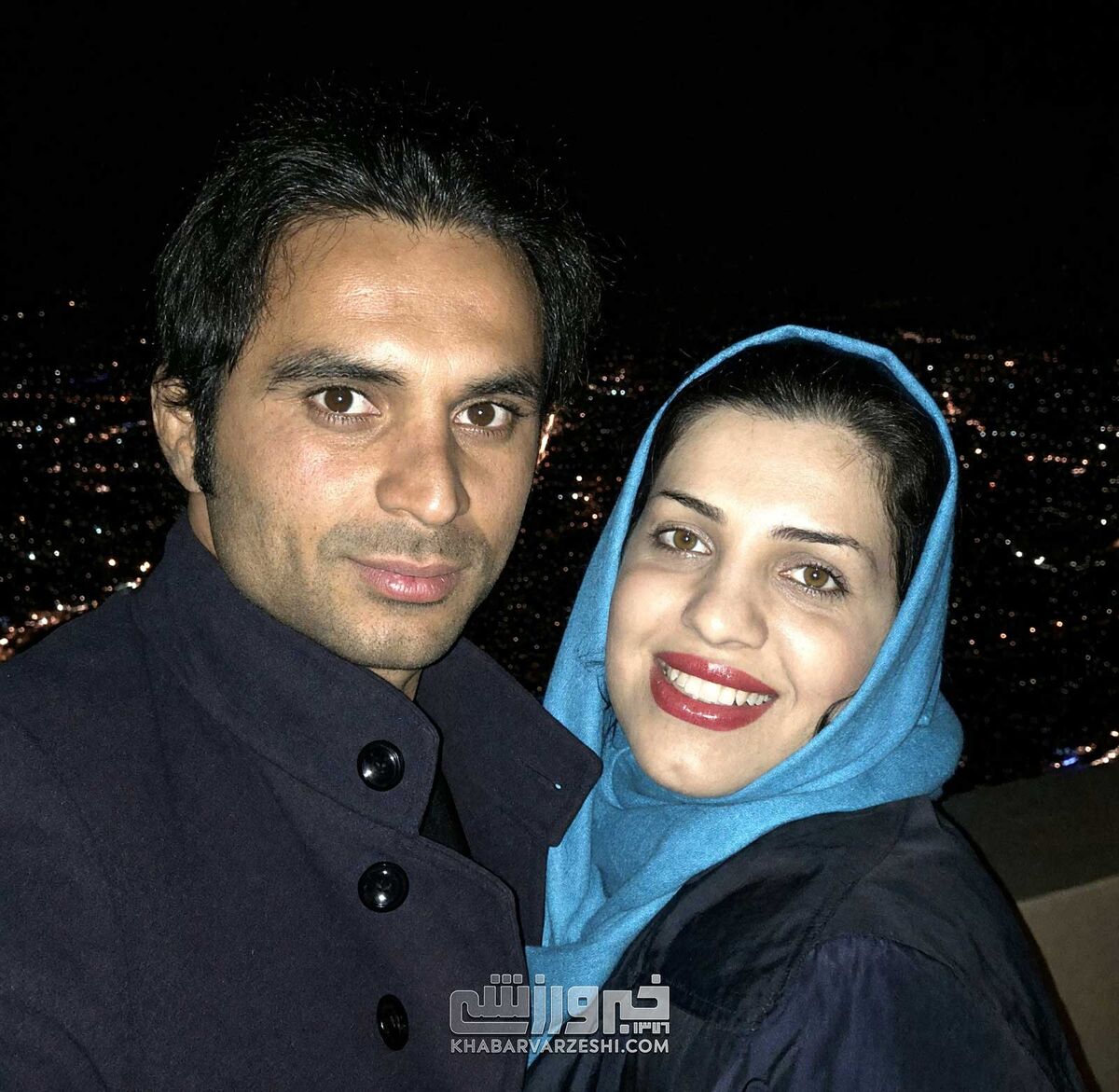 هادی نوروزی و همسرش