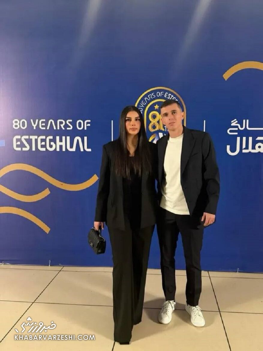 یاسر آسانی و همسرش جیوتا در جشن باشگاه استقلال