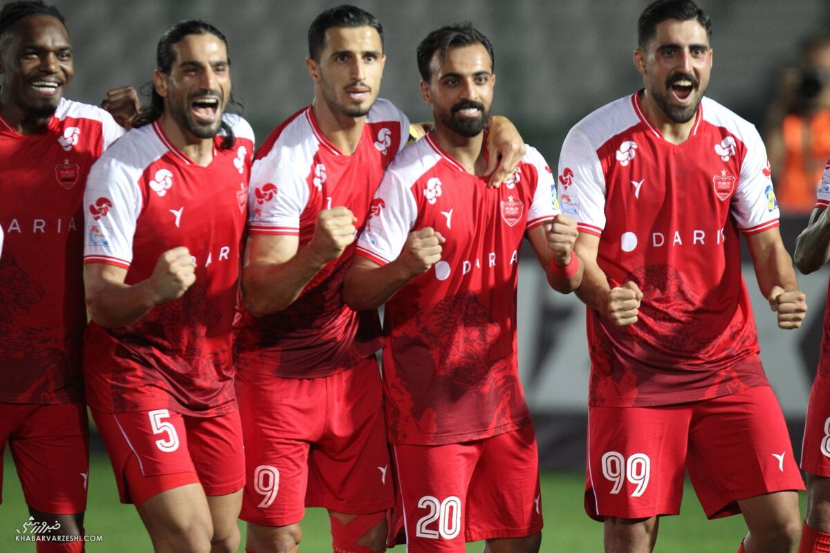 شادی گل علی علیپور در دیدار پرسپولیس - صنعت نفت