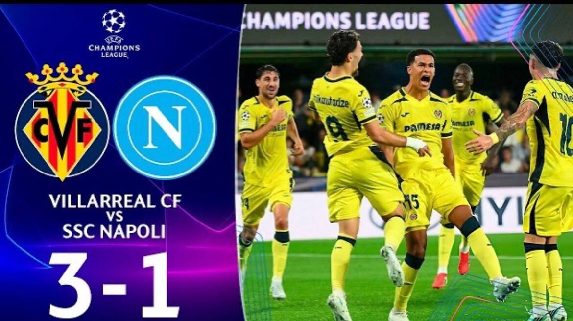 کامبک ویارئال برابر ناپولی در لیگ قهرمانان