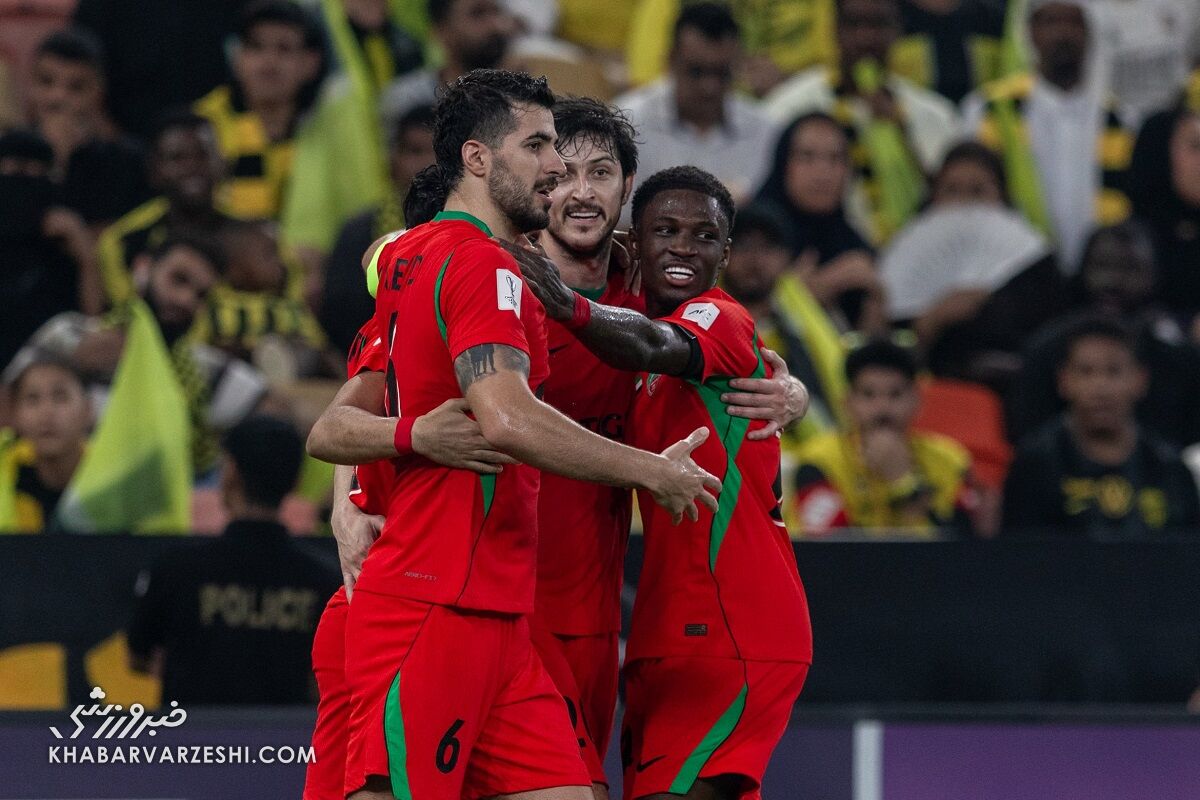 شادی گل سردار آزمون در دیدار الاتحاد - شباب الاهلی