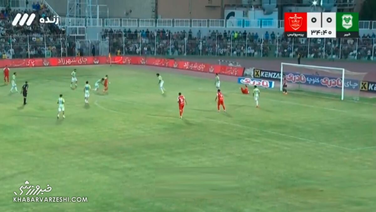 رد پنالتی پرسپولیس با VAR در بازی مقابل خیبر
