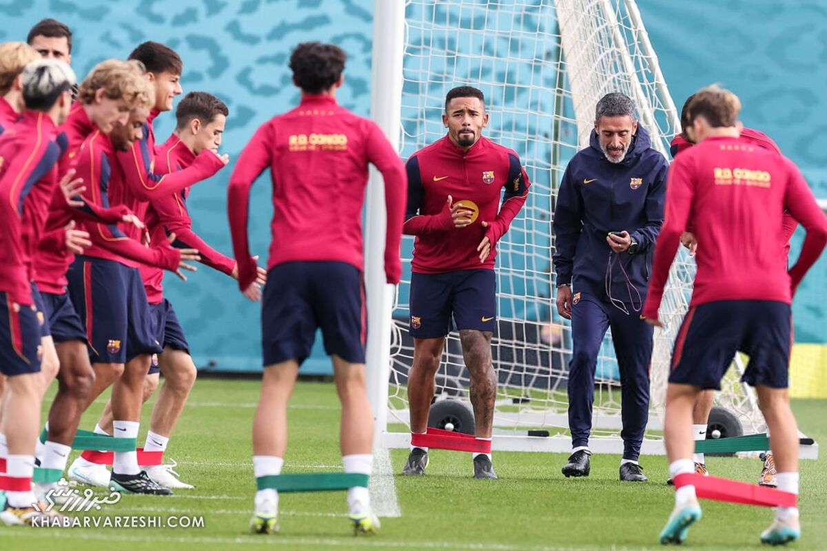 تمرین بارسلونا