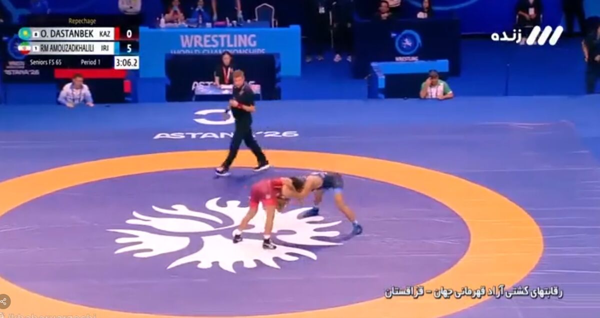 ویدیو| برد قاطع عموزاد در شانس مجدد؛ یک گام تا مدال برنز جهان