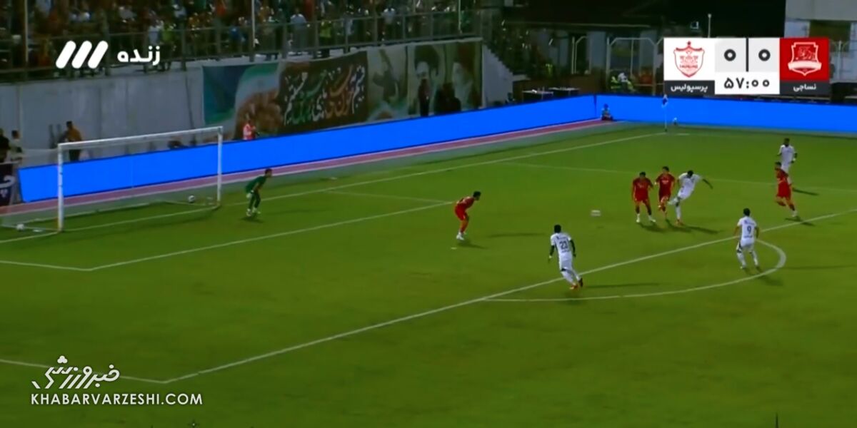 ویدیو| گل اول پرسپولیس به نساجی (محبی)