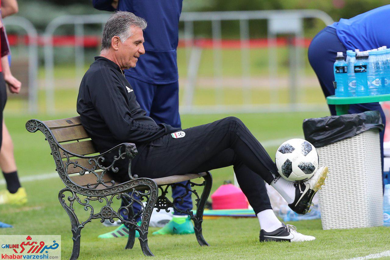 عکس| کی‌روش دو روز مانده به جام‌جهانی روپایی می‌زند