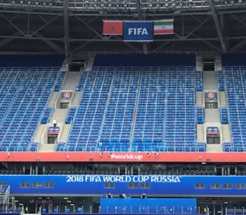 ورزشگاه کرستوفسکی یک روز مانده به دیدار ایران