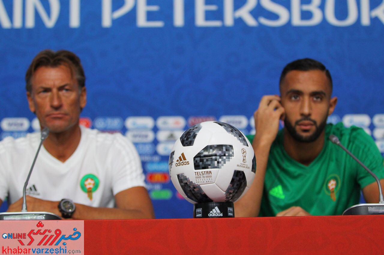 گزارش تصویری‌| نشست مطبوعاتی سرمربی و کاپیتان تیم ملی فوتبال مراکش
