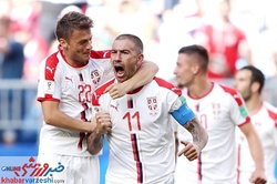 کولاروف بهترین بازیکن دیدار صربستان و کاستاریکا