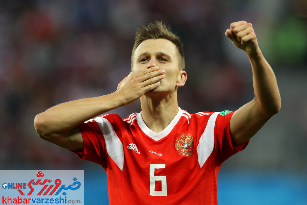 معرفی بهترین بازیکن بازی روسیه و مصر