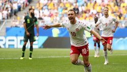 اریکسن بهترین بازیکن دیدار دانمارک - استرالیا