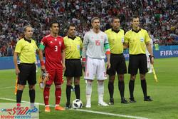 راموس بین نیمه به داور ایران - اسپانیا چه گفت؟