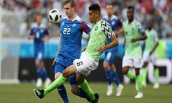 تساوی ایسلند مقابل نیجریه در نیمه اول