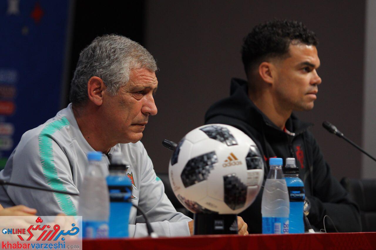 گزارش تصویری‌| سانتوس و په په در کنفرانس خبری پیش از دیدار با ایران