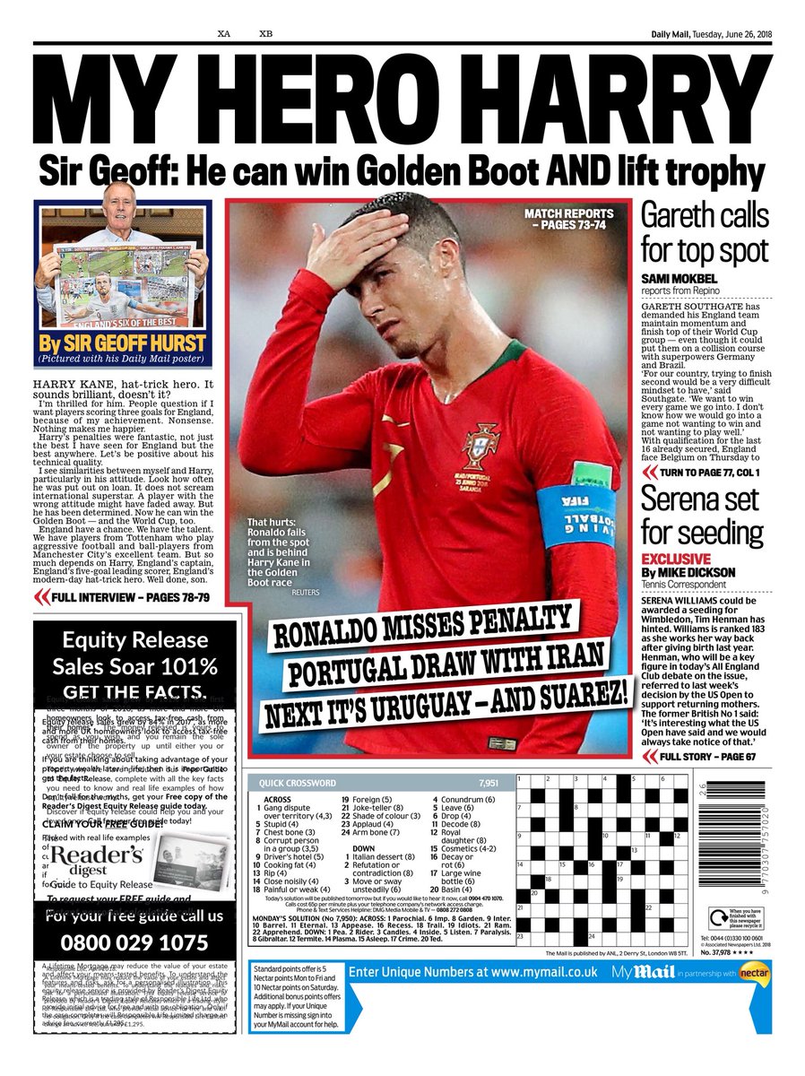 روزنامه میل| قهرمانِ من هری