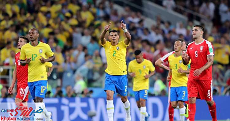 برزیل با شکست صرب‌ها صدرنشین گروه E شد