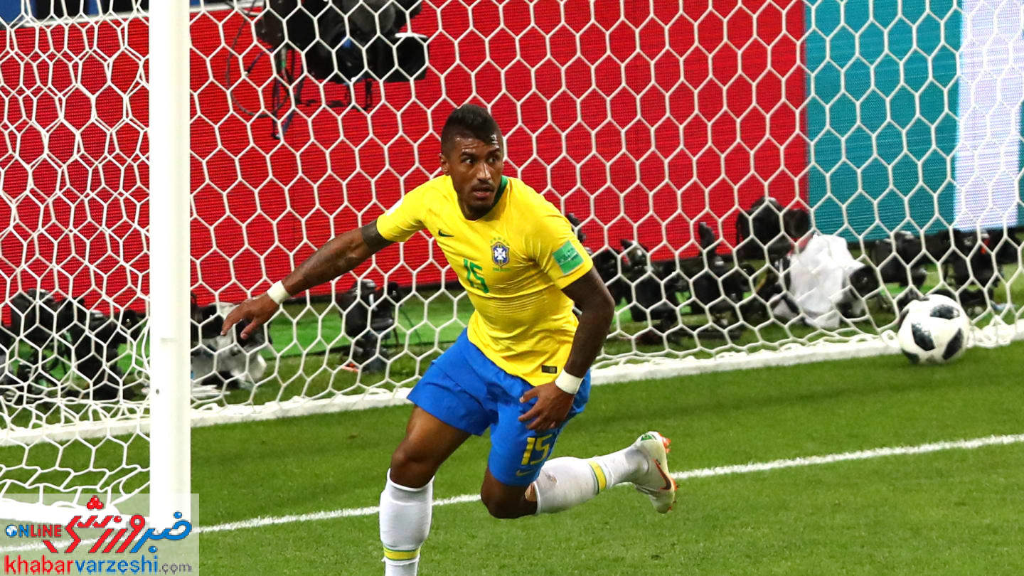 پائولینیو بهترین بازیکن دیدار برزیل و صربستان