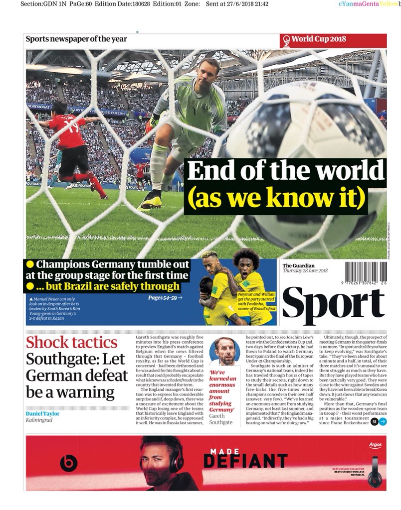 روزنامه گاردین| پایان دنیا