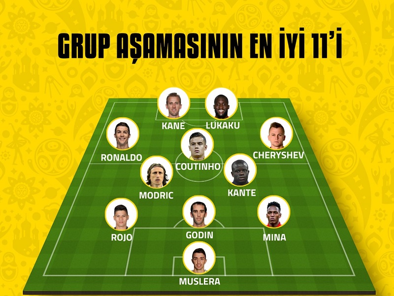 عکس| تیم منتخب مرحله گروهی جام جهانی