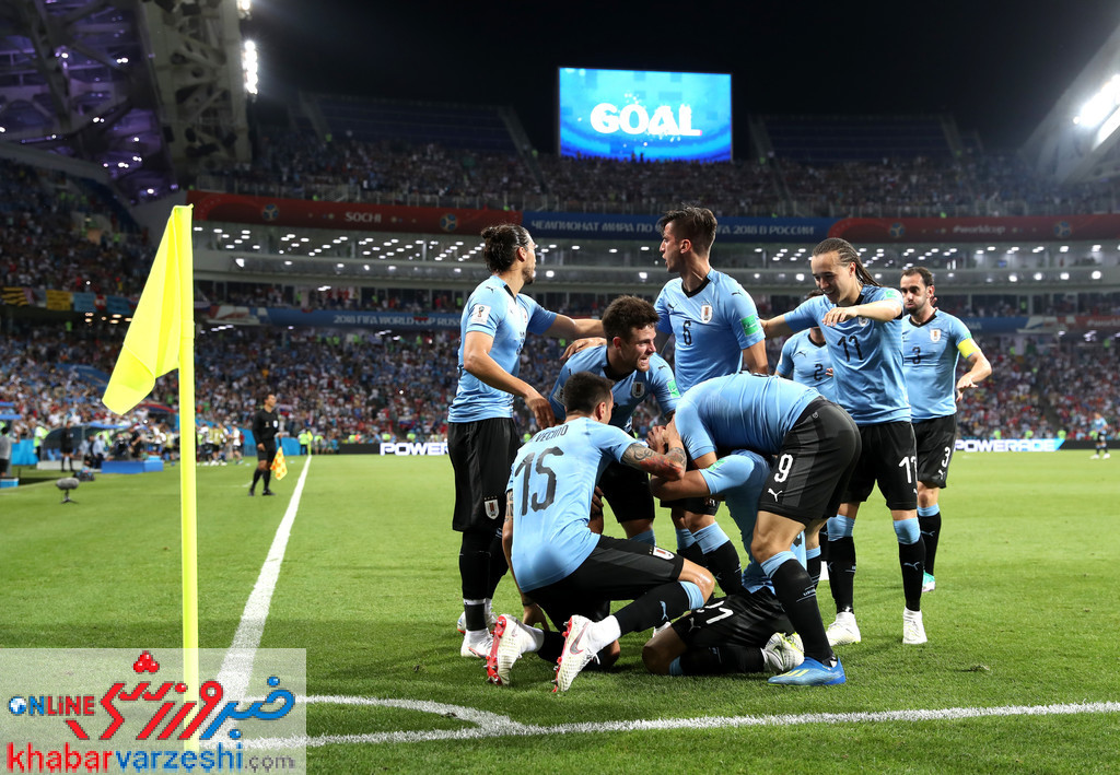 اروگوئه حریف فرانسه شد؛ کاوانی، رونالدو را پیش مسی فرستاد
