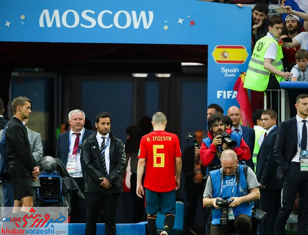عکس| پایان عصر اینیستا در اسپانیا