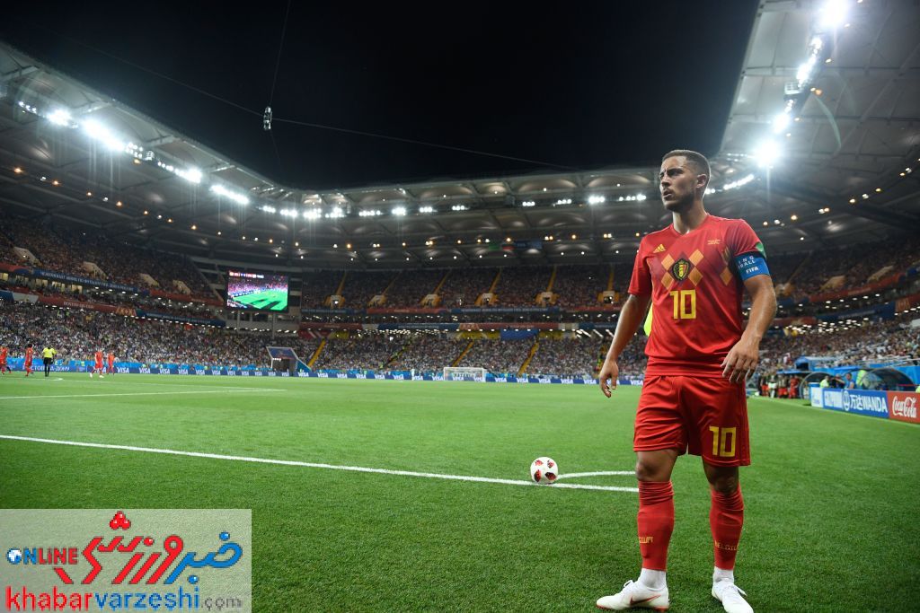 آزار بهترین بازیکن دیدار بلژیک مقابل ژاپن