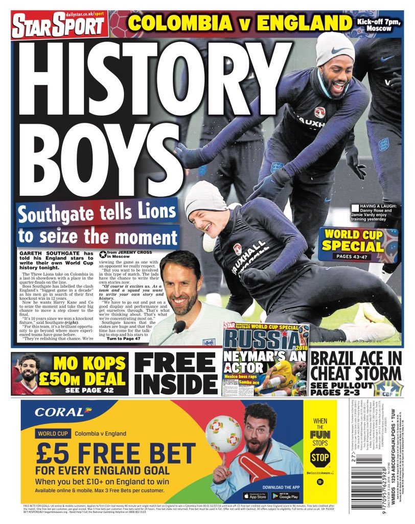 روزنامه استار| پسران تاریخ‌ساز