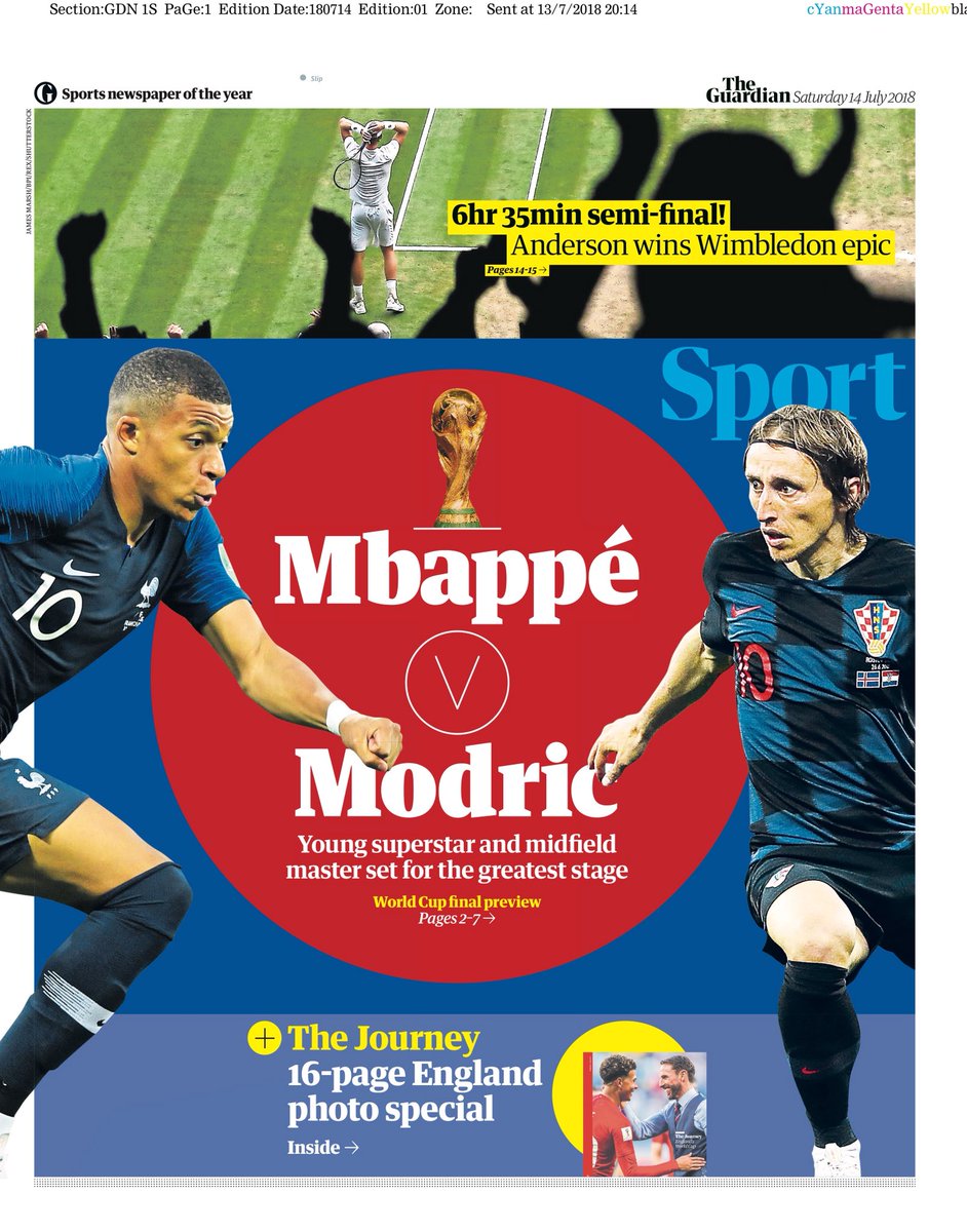 روزنامه تلگراف| امباپه برابر مودریچ