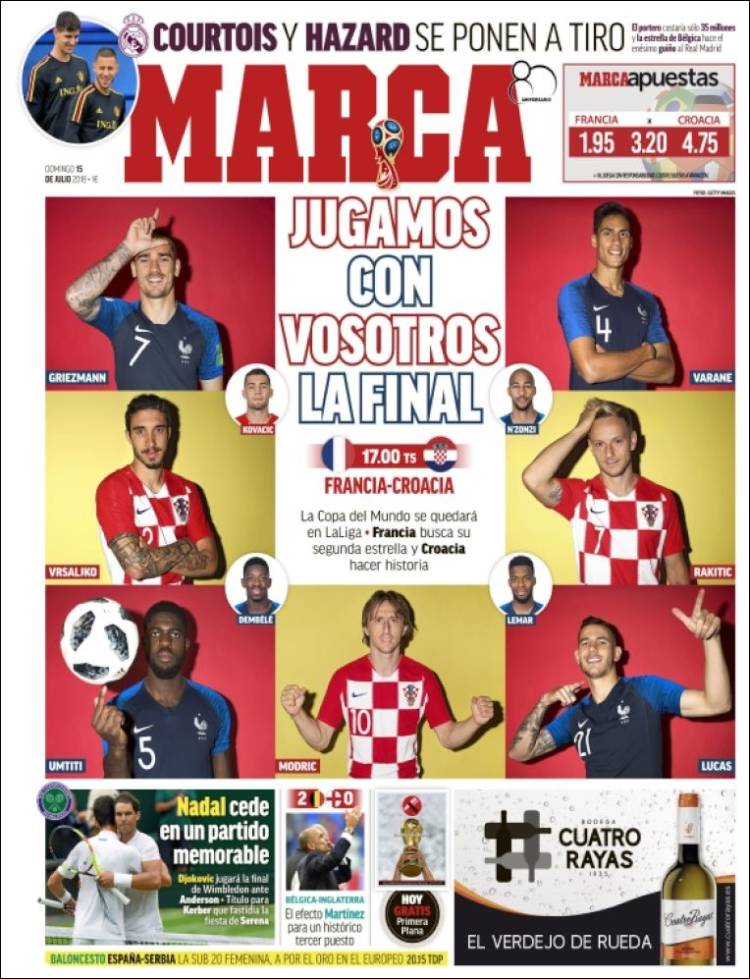 روزنامه مارکا| ما با فینال بازی می‌کنیم