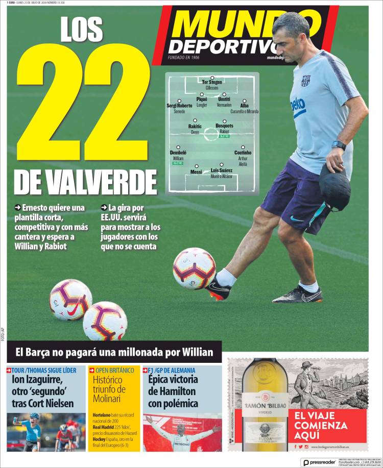 روزنامه موندو| 22 نفرِ والورده