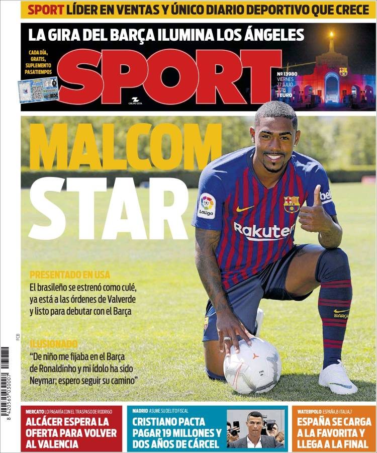 روزنامه اسپورت| مالکومِ ستاره