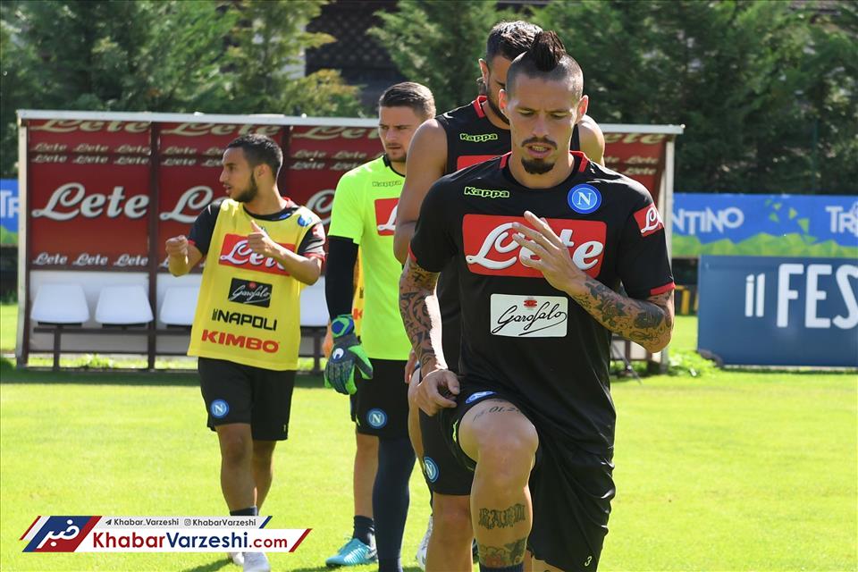 گزارش تصویری‌| تمرین بازیکنان ناپولی زیرنظر آنجلوتی