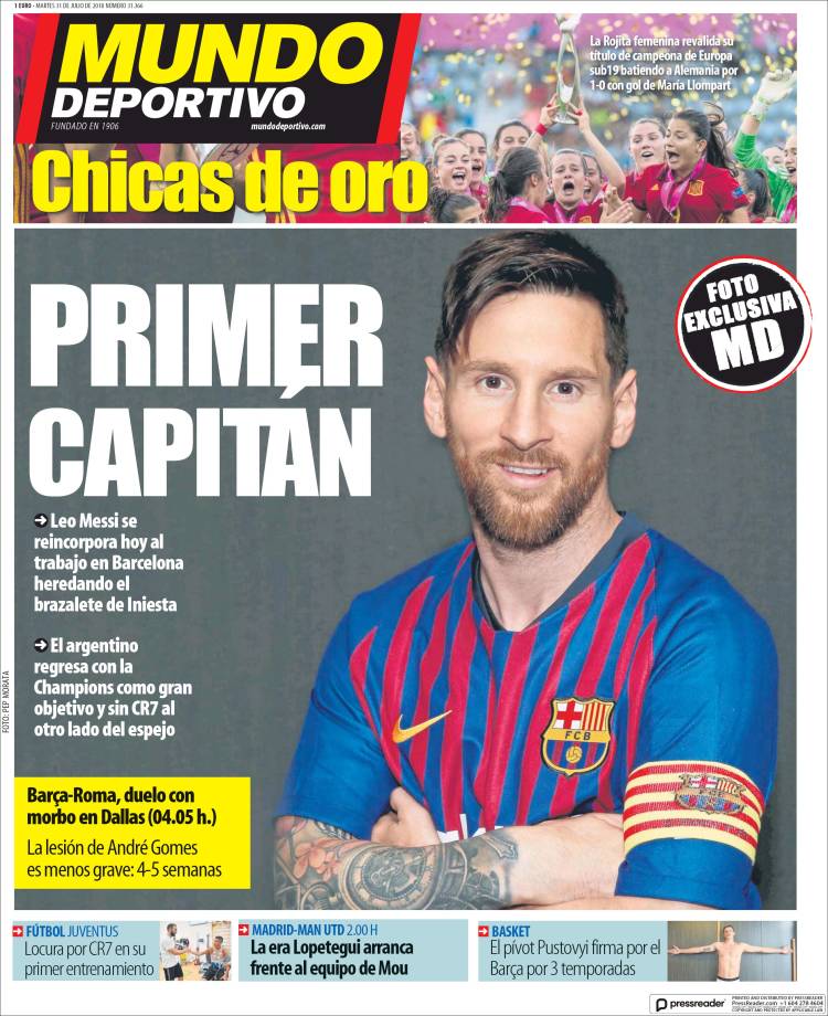 روزنامه موندو| اولین کاپیتان