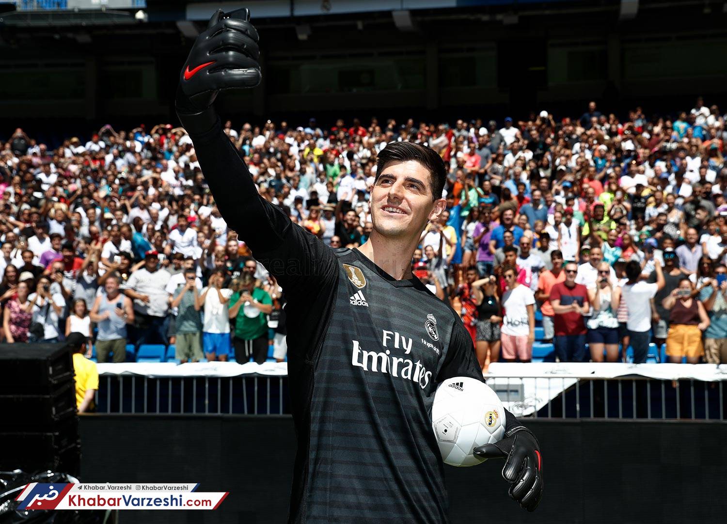 گزارش تصویری‌| رونمایی از کورتوا در رئال‌مادرید