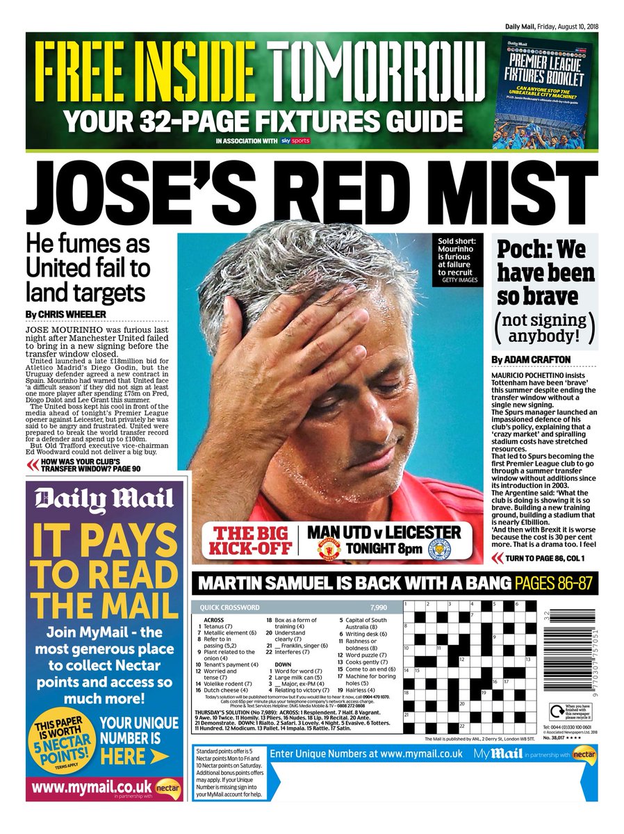 روزنامه میل| مهِ قرمزِ ژوزه