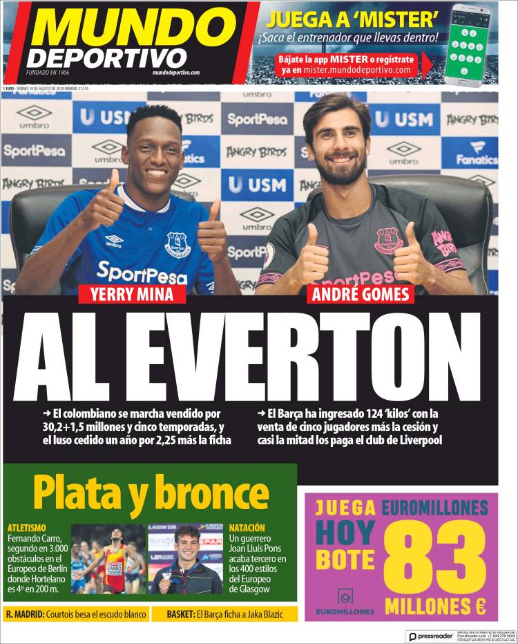 روزنامه موندو| رونمایی از خریدهای جدید اورتون