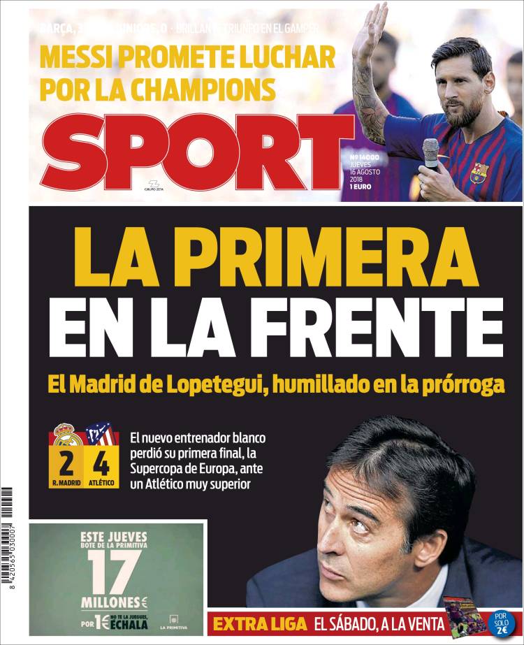 روزنامه اسپورت| اولی بود، به جلو نگاه کن