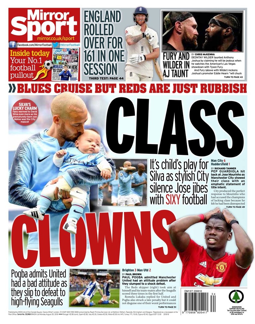 روزنامه میرر| کلاس، دلقک‌ها