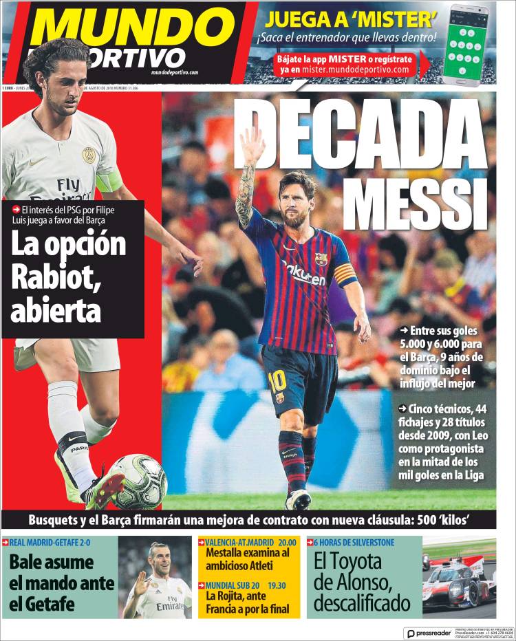 روزنامه موندو| دهه مسی