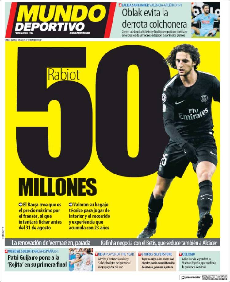 روزنامه موندو| 50 میلیون