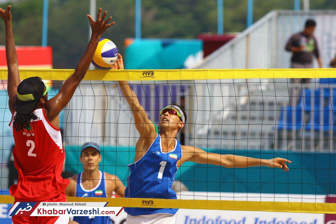 گزارش تصویری‌| دومین پیروزی والیبال ساحلی در بازهای آسیایی برابر مالدیو